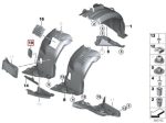 Original BMW E90 E91 Cover Tutup Kotak Lubang Rem di Fender 51717143847 - Image 4