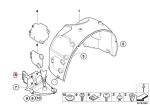 Original BMW E85 E86 Z4 Cover Bawah Fender Bemper Depan Roda KIRI - Image 5
