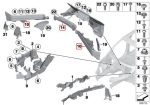 Original BMW E70 X5 E71 X6 Cover Engine Partitions Partisi Mesin SET