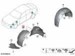 Original BMW G42 G20 G21 G22 G23 Cover Inner Fender Liner Depan KIRI - Image 5