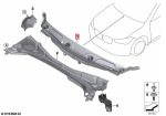 BMW F48 X1 Wiper Deck Cover Trim Talang Air Bawah Kaca 51717350592 - Image 3