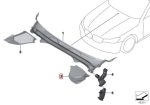 Original BMW G30 Cover Dalam Kap Mesin Belakang KIRI