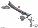 Ori BMW G01 X3 G02 X4 Talang Air Wiper Deck Cowl Cover 51717399019
