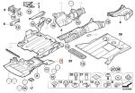 Original BMW E46 M3 / M3 CSL Cover penutup kolong mesin mobil - Image 4