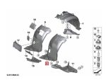 Original BMW E92 E93 M3 Inner Fender Liner Roda Depan KIRI