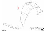 Original BMW E92 M3 Inner Fender Liner Roda Belakang KIRI 51717899817 - Image 5