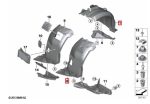Original BMW E92 E93 M3 Inner Fender Liner Roda Depan KANAN