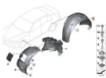 Original BMW F82 F83 M4 Fender Liner Roda Belakang KIRI 51718054275 - Image 5