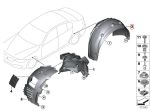 Original BMW F80 M3 Inner Fender Liner Roda Belakang KIRI 51718055729 - Image 5