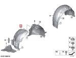 Original BMW G80 G81 M3 G82 G83 M4 Inner Fender Liner Depan KANAN - Image 5