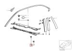 Original BMW E36 Clip Cover Dek Wiper Putih - Image 5