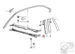 Original BMW E36 Dek Wiper Cover Talang Air Bawah Kaca Depan KANAN - Image 5