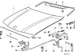 Original BMW E36 Hood Sealing Gasket Karet Kap Mesin Belakang Tengah - Image 5