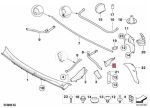 Original BMW E46 Talang Air Belakang Kap Mesin Deck Apron Kaca Depan KIRI 51718232633 - Image 5