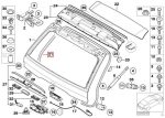 Original BMW E53 X5 Weatherstrip Karet Seal Pintu Bagasi Belakang - Image 5