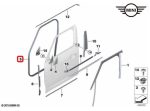 Original MINI F60 Edge Protector Karet Seal Pintu Depan Kiri / Kanan