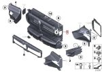 Original BMW F10 F11 Intake Air Duct Belakang Gril Ventilasi Radiator - Image 4