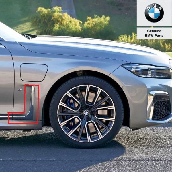 BMW G11 G12 LCI Facelift Chrome Moulding Trim Lis Fender Depan KANAN