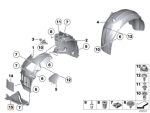 Original BMW F10 F11 Cover Segitiga Bawah Fender Bemper Depan KANAN - Image 5
