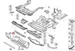 Original BMW E90 E92 E93 M3 Cover Bawah Kolong Bemper Depan Tengah - Image 4