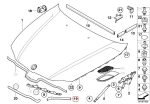 Original BMW E90 E91 Lis Karet Seal Kap Mesin Atas Lampu Depan KIRI - Image 5