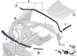 Original BMW F25 X3 F26 X4 Hood Sealing Karet Kap Mesin Depan Samping