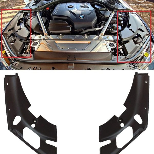 Original BMW G22 G23 G26 Cover Seal Ruang Kap Mesin Headlamp Lampu Depan FULL SET + CLIP