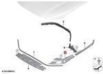 Original BMW G22 G23 G26 Cover Seal Ruang Kap Mesin Headlamp Lampu Depan FULL SET + CLIP - Image 3