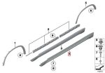 Original BMW E84 X1 X Line Side Skirt Rocker Panel Trisplang KANAN - Image 5