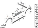 Original MINI F55 F56 F57 Wheel Arch Lis Over Fender Flare Depan KANAN - Image 5