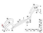 Original MINI R55 R56 R57 R58 Wheel Arch Over Fender Flare Depan Kiri - Image 6