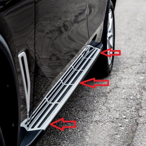 Ori BMW G05 X5 Foot step Aluminium Rubber Insert Pijakan Kaki KIRI