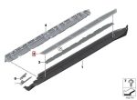 Ori BMW G05 X5 Foot step Aluminium Rubber Insert Pijakan Kaki KIRI - Gambar 3