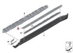 Ori BMW G05 X5 Foot step Aluminium Rubber Insert Pijakan Kaki KANAN - Gambar 3