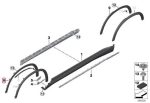 Original BMW G05 X5 Wheel Arch Lis Fender Flare Depan KANAN - Gambar 5