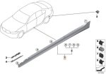 Ori BMW G20 320i Side Skirt Rocker Panel Trisplang KANAN 51778493952