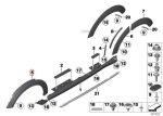 Original MINI R60 R61 Wheel Arch Lis Fender Flare Depan KANAN - Image 5