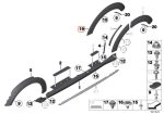 Original MINI Paceman R61 Wheel Arch Over Fender Flare Belakang Kiri - Gambar 5