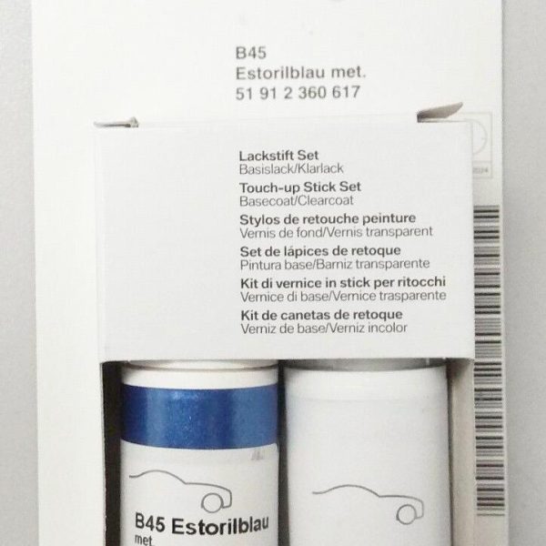 Original BMW Estoril Blue B45 Touch Up Paint Cat Oles Mobil