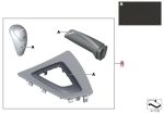 Original BMW F87 M2 M Performance Carbon Alcantara Shift Knob KIT - Image 5