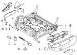 Ori BMW E38 E39 Cover Trim Panel Jok Depan Manual Sport Seat Black - Image 3