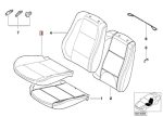 Original BMW Cover Jok Kulit Depan Bagian Bawah Hellbeige Beige LCHC - Image 3