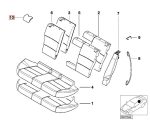Original BMW E46 Cover Penutup Isofix Jok Belakang Black 52207009903 - Image 4