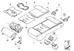 Original BMW E60 Release Handle Armrest Tengah Jok Belakang Black - Image 5
