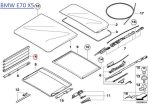 Original BMW E53 E70 X5 Karet Seal Rubber Boot Sunroof Samping Depan - Gambar 4