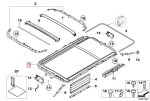 Original BMW E83 X3 Rel Bingkai Sunroof Panoramic Roof Depan Belakang - Image 4