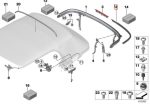 Original MINI Cooper F57 Cabrio Seal Karet Chrome Kaca Belakang KANAN - Image 5