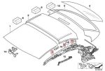 Original BMW E93 Roof Moulding Trim Lis Atap Hardtop Repair Kit - Image 6