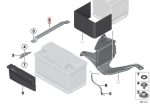 Original BMW F30 F31 F32 F34 F36 Bracket Aki Battery Rollover Bar - Image 4