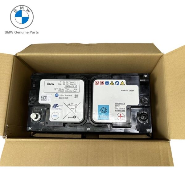 Original BMW Lithium Ion Starter Battery Aki Lithium 70Ah G80 G81 M3 G82 G83 M4 F91 F92 F93 M8 61217908325